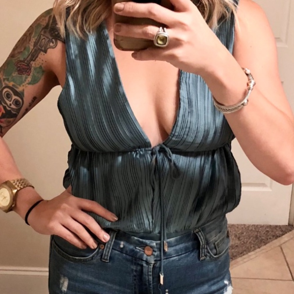 Blue bodysuit size L